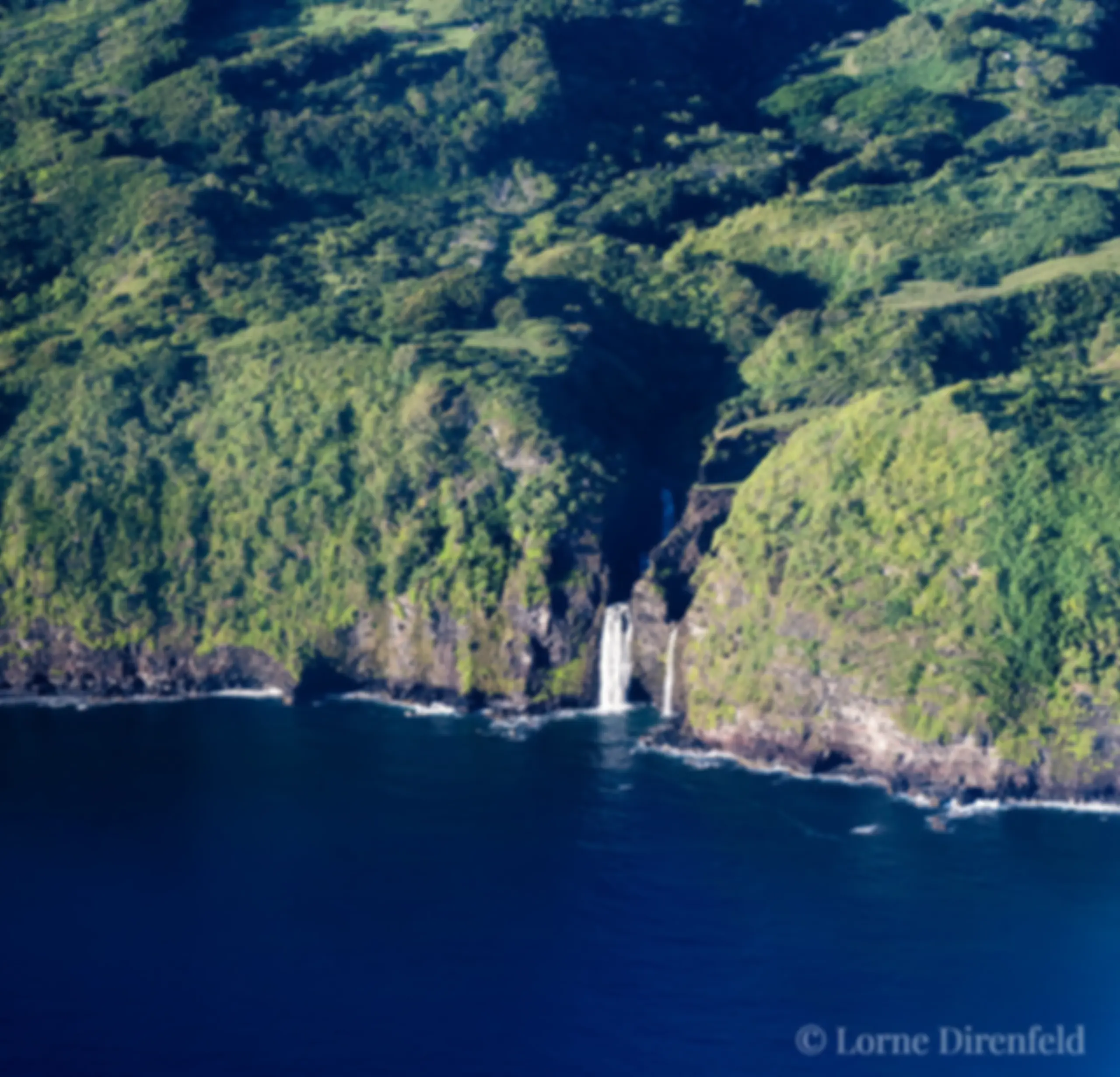 A water fall on the north shore of Maui