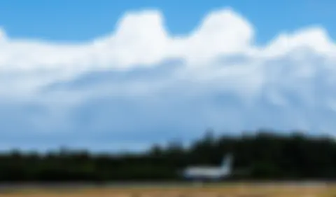 Air Force One, in this case a B757 (also known as a Boeing C-32) , lands on Maui with President Biden to assess the wildfire damage . . .
