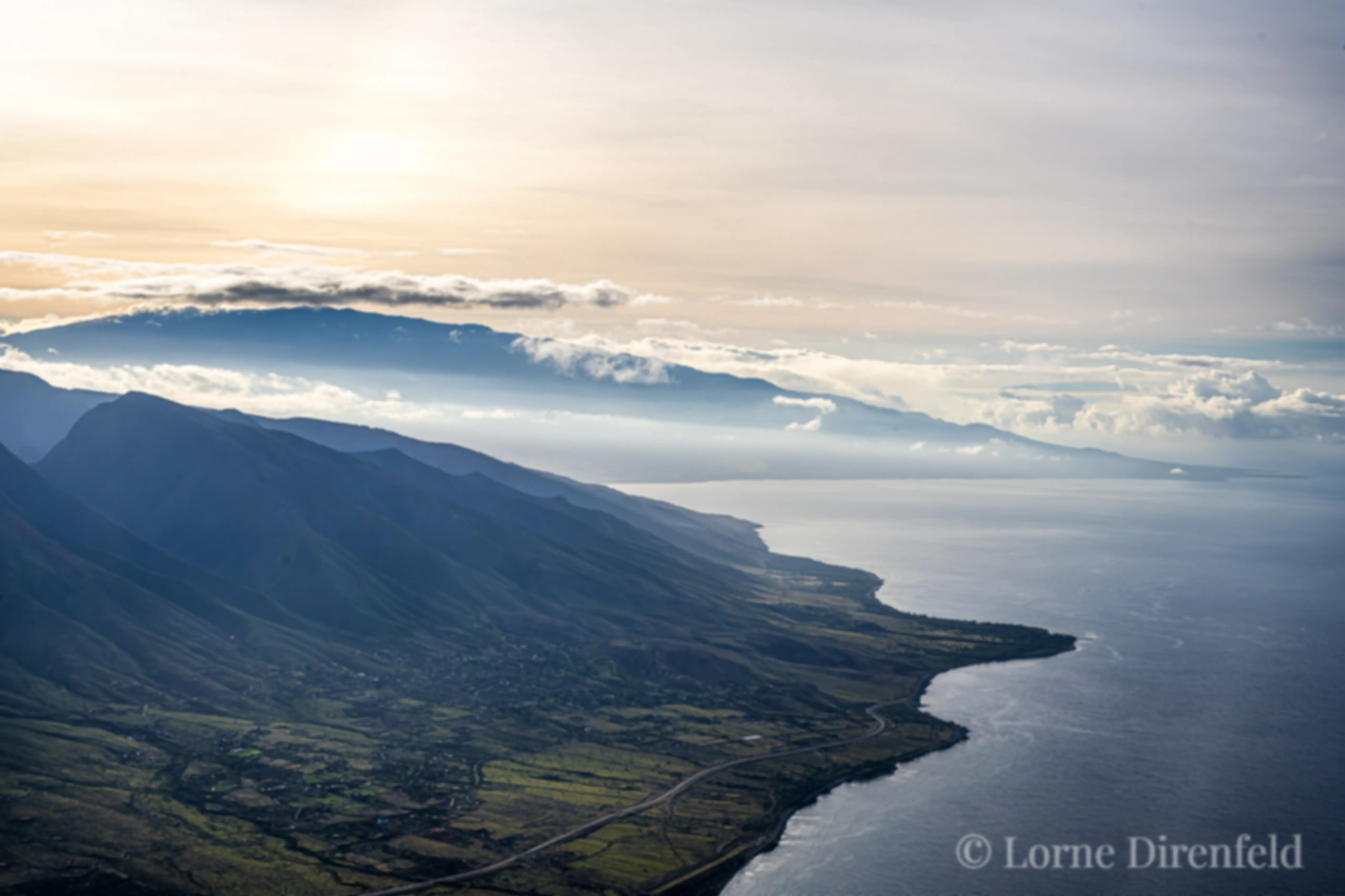 The Honoapiilani Highway near Olowalu follows the shoreline of west Maui,