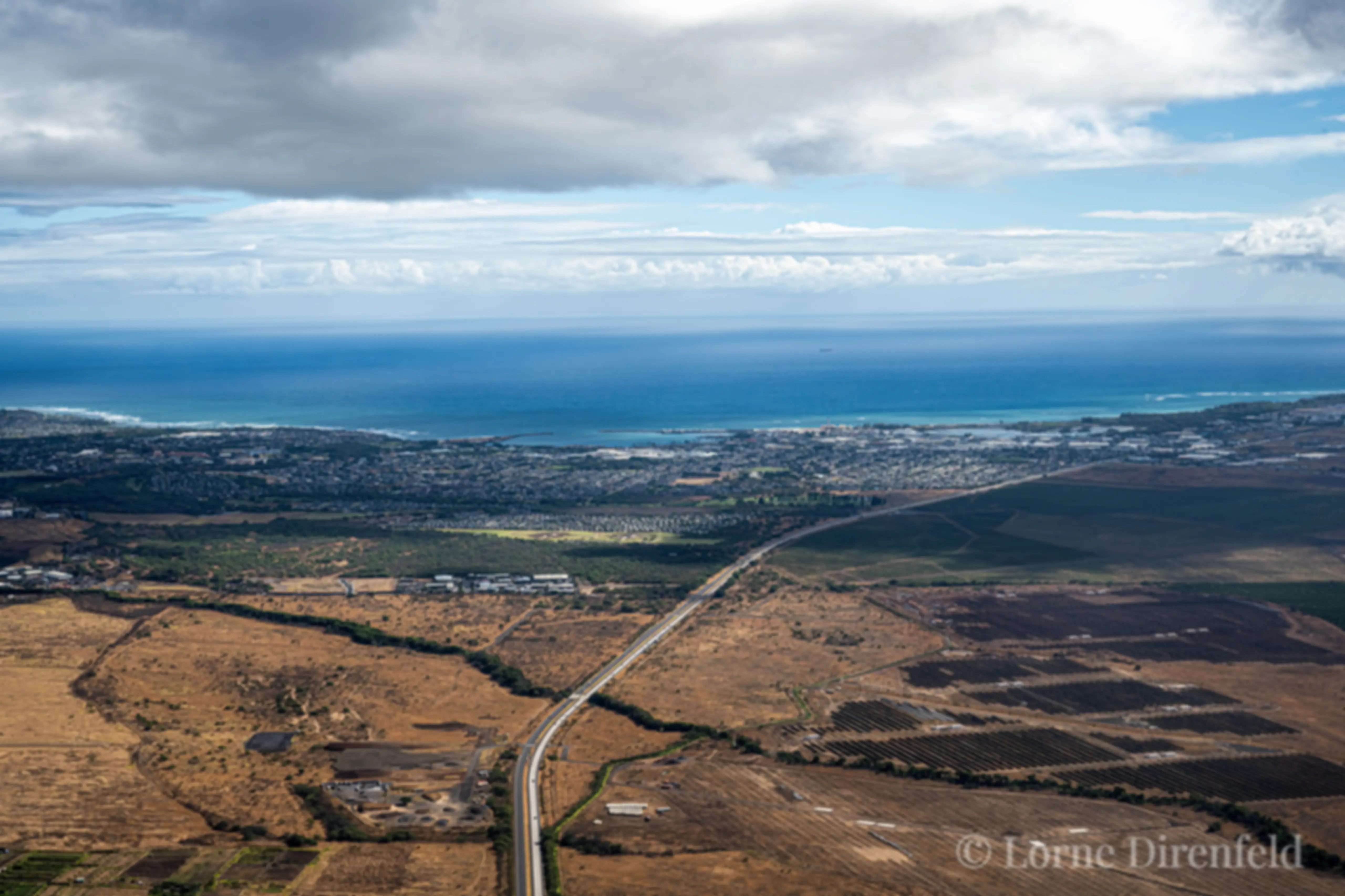The Kuihelani Highway passes across the central valley from Maalaea to Kahului . . .