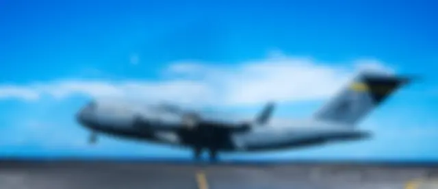 One of my favorite airplanes, the C17 Globemaster III, a real power lifter . . .

The "HH" on the tail refers to Joint Base Pearl Harbor Hickam and the Airlift Squadron.