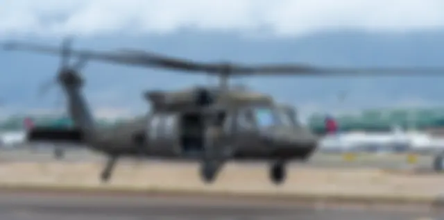 Sikorsky UH-60 Black Hawk helicopters accompanied President Biden on his visit to Maui . . .