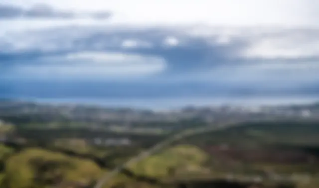 Looking to the north and Kahului harbor on a cloudy morning, Wailuku is off to the left . . .