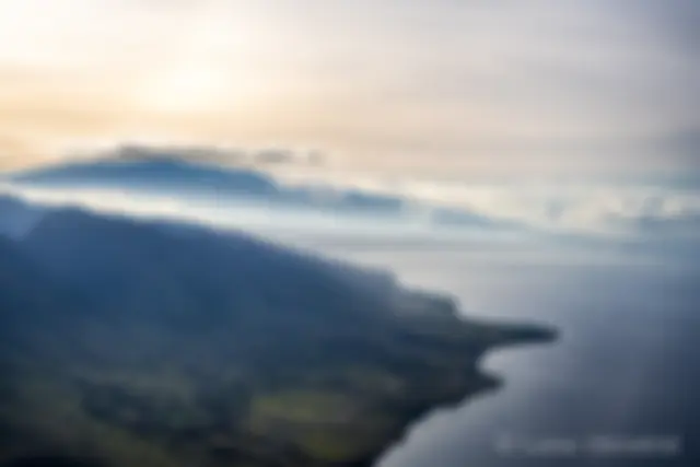 The Honoapiilani Highway near Olowalu follows the shoreline of west Maui,