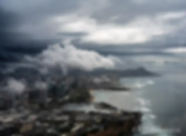 Clouds, rain and Diamond Head . . .